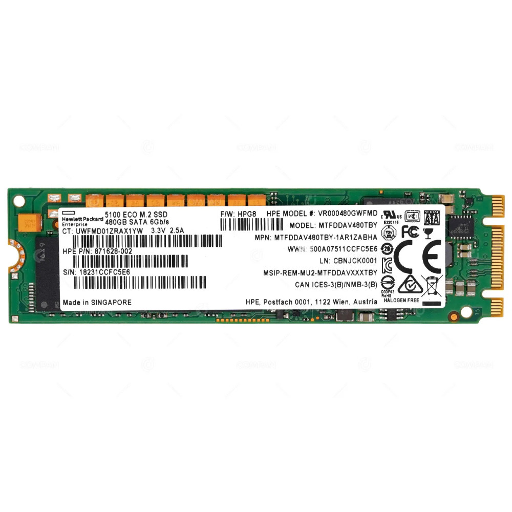 871628-002 HP SSD 480GB SATA 6G SATA M.2 2280